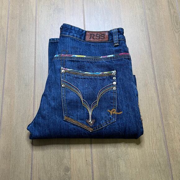 Rocawear Other - Vintage Rocawear baggy jeans Men Sz 33x31 embroidered pockets R99 Y2K Loose